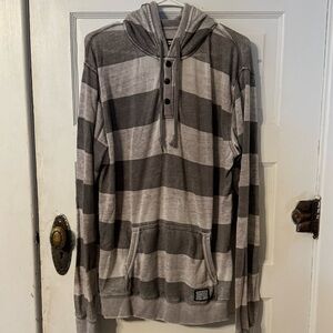 BILLABONG LONG SLEEVE HOODED SHIRT FROM THE BUCKLE MENS SIZE LARGE 💙